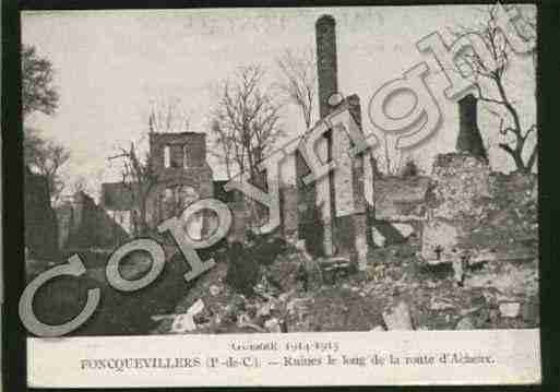 Ville de FONCQUEVILLERS Carte postale ancienne