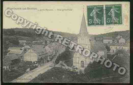 Ville de FONTAINELEBOURG Carte postale ancienne