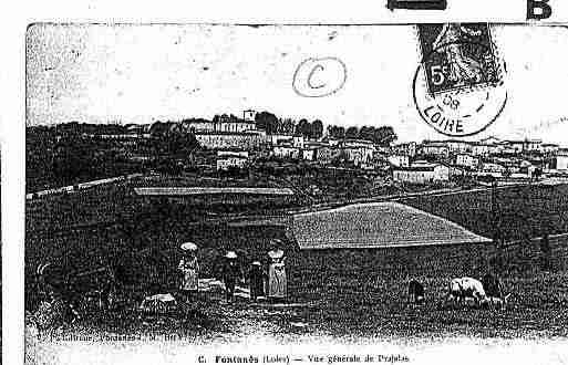 Ville de FONTANES Carte postale ancienne