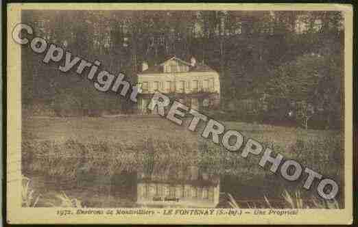 Ville de FONTENAY Carte postale ancienne