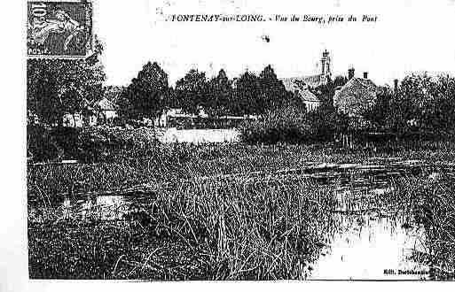 Ville de FONTENAYSURLOING Carte postale ancienne