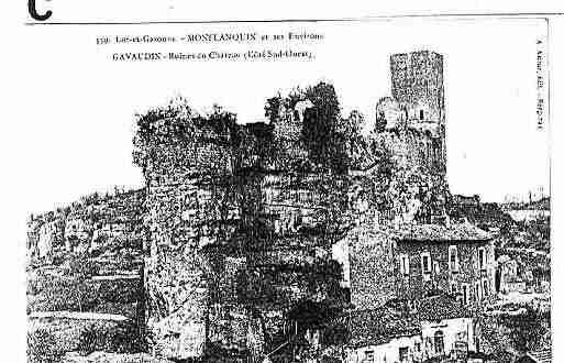 Ville de GAVAUDUN Carte postale ancienne