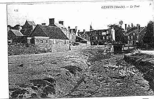 Ville de GENETS Carte postale ancienne