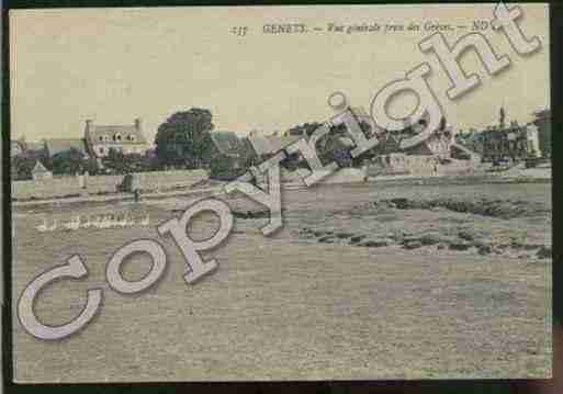 Ville de GENETS Carte postale ancienne