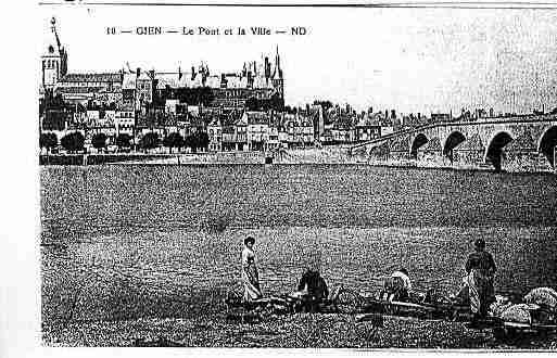 Ville de GIEN Carte postale ancienne