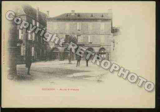 Ville de GOURDON Carte postale ancienne