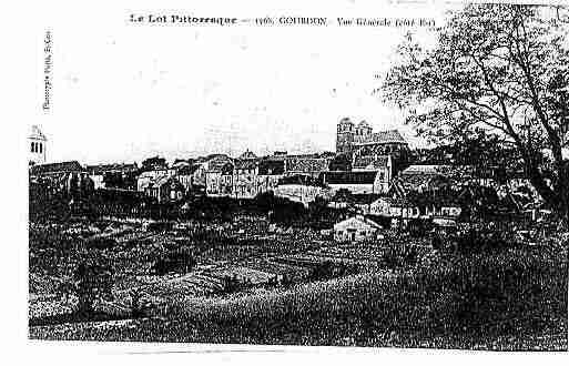 Ville de GOURDON Carte postale ancienne