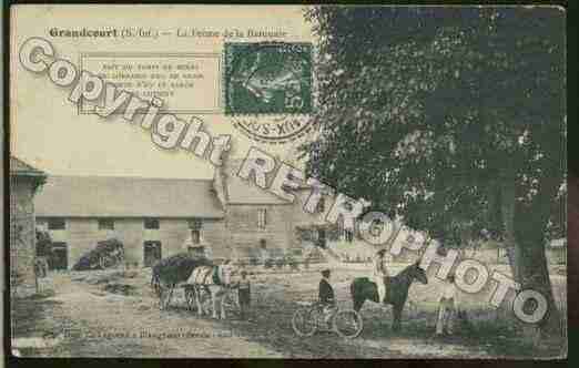 Ville de GRANDCOURT Carte postale ancienne