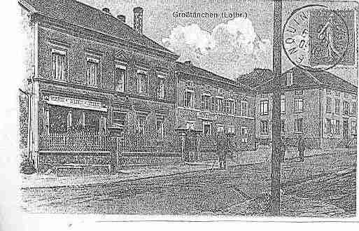 Ville de GROSTENQUIN Carte postale ancienne