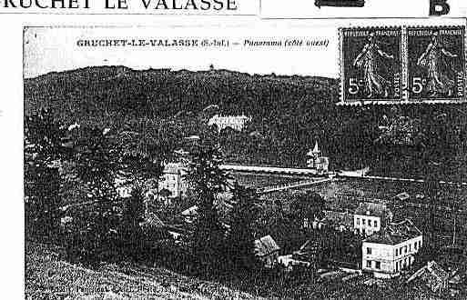 Ville de GRUCHETLEVALASSE Carte postale ancienne