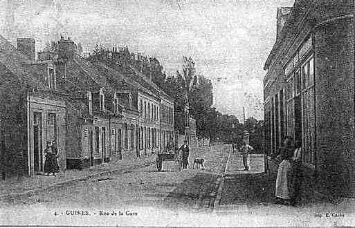 Ville de GUINES Carte postale ancienne