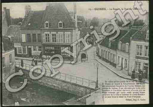 Ville de GUINES Carte postale ancienne