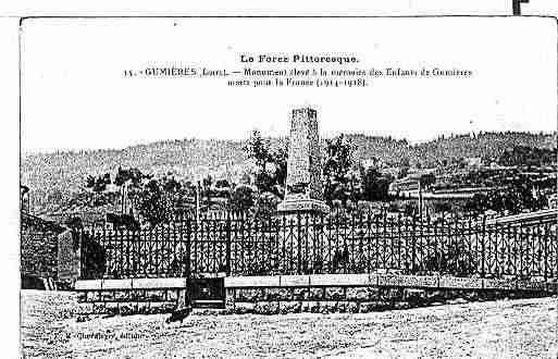 Ville de GUMIERES Carte postale ancienne