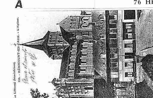 Ville de HERICOURTENCAUX Carte postale ancienne