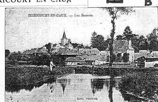 Ville de HERICOURTENCAUX Carte postale ancienne