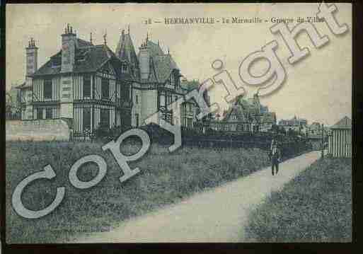 Ville de HERMANVILLESURMER Carte postale ancienne