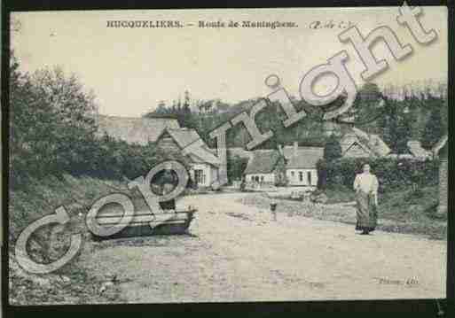 Ville de HUCQUELIERS Carte postale ancienne