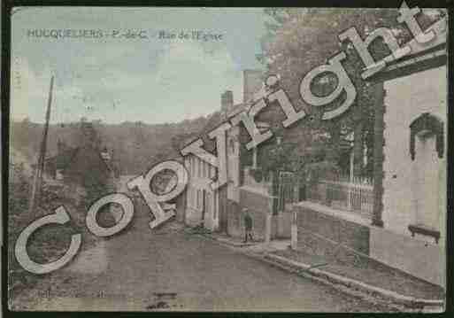 Ville de HUCQUELIERS Carte postale ancienne