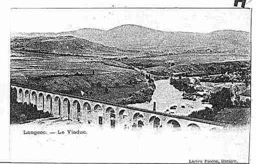Ville de LANGEAC Carte postale ancienne