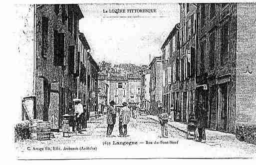 Ville de LANGOGNE Carte postale ancienne  Ville de LANGOGNE Carte postale ancienne