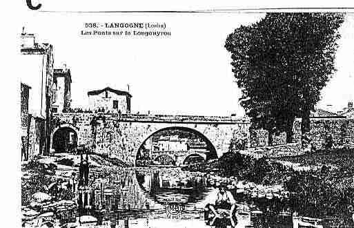 Ville de LANGOGNE Carte postale ancienne