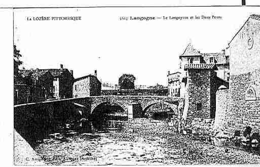 Ville de LANGOGNE Carte postale ancienne