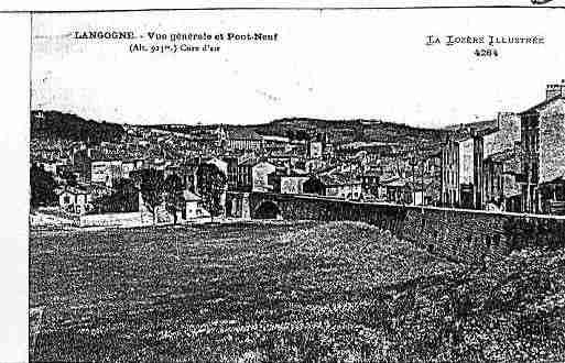 Ville de LANGOGNE Carte postale ancienne