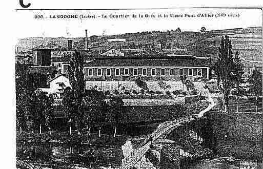 Ville de LANGOGNE Carte postale ancienne