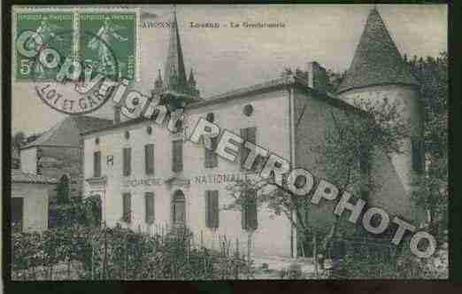 Ville de LAUZUN Carte postale ancienne