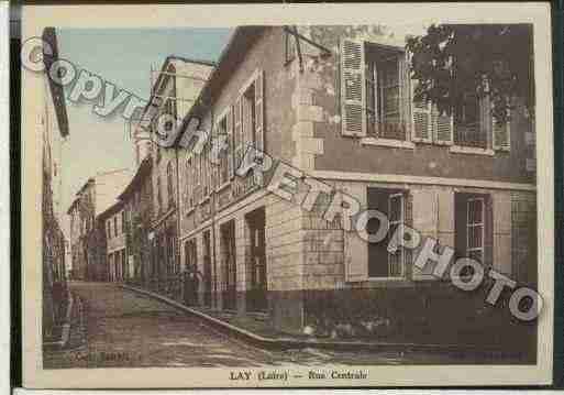 Ville de LAY Carte postale ancienne