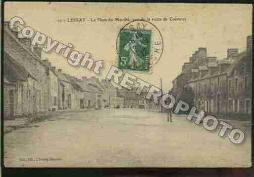 Ville de LESSAY Carte postale ancienne