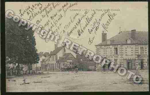 Ville de LORRIS Carte postale ancienne