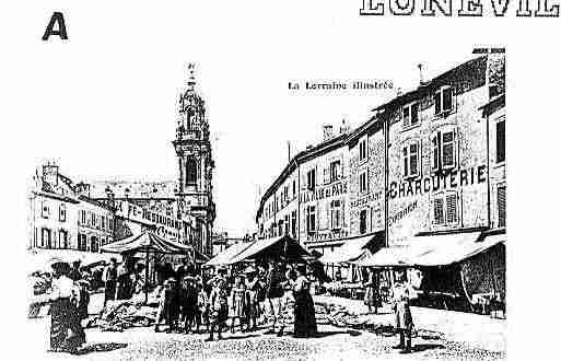 Ville de LUNEVILLE Carte postale ancienne