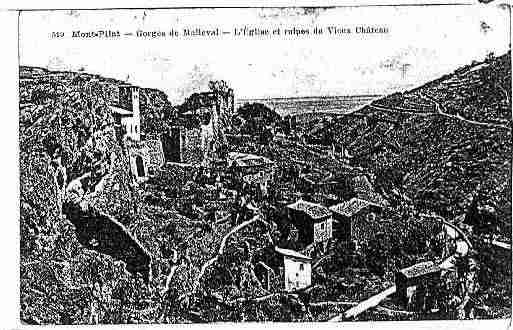 Ville de MALLEVAL Carte postale ancienne