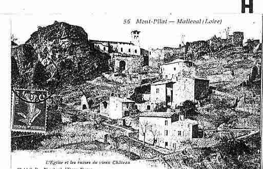 Ville de MALLEVAL Carte postale ancienne