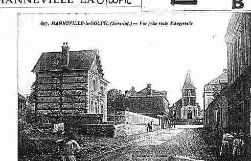 Ville de MANNEVILLELAGOUPIL Carte postale ancienne