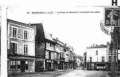 Ville de MARMANDE Carte postale ancienne