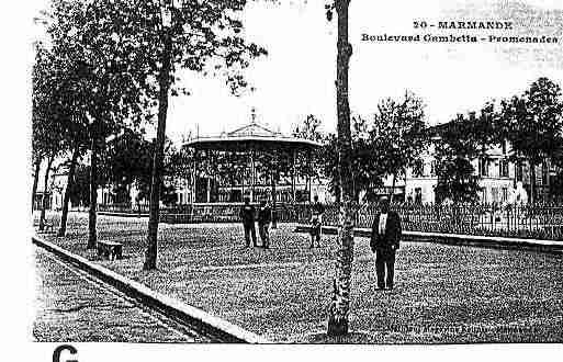 Ville de MARMANDE Carte postale ancienne