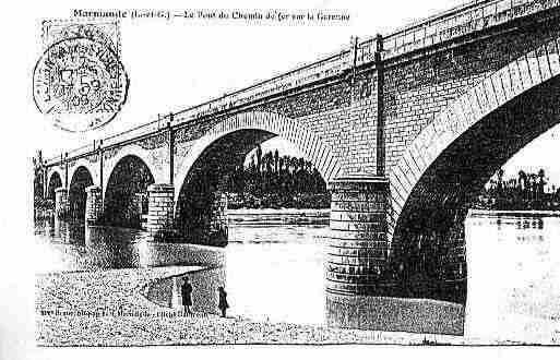 Ville de MARMANDE Carte postale ancienne