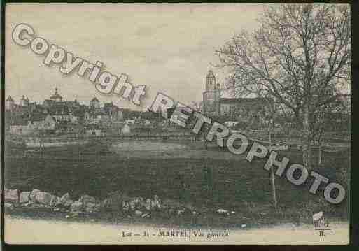 Ville de MARTEL Carte postale ancienne