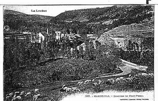 Ville de MARVEJOLS Carte postale ancienne