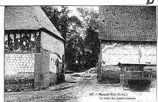 Ville de MESNILVAL Carte postale ancienne