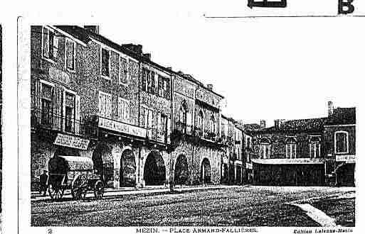 Ville de MEZIN Carte postale ancienne