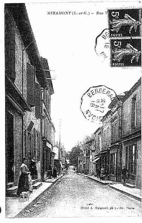 Ville de MIRAMONTDEGUYENNE Carte postale ancienne