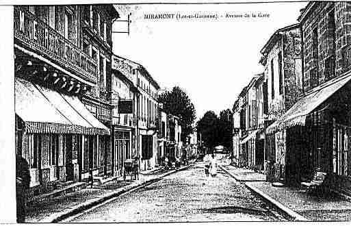 Ville de MIRAMONTDEGUYENNE Carte postale ancienne