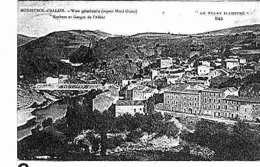 Ville de MONISTROLD\'ALLIER Carte postale ancienne