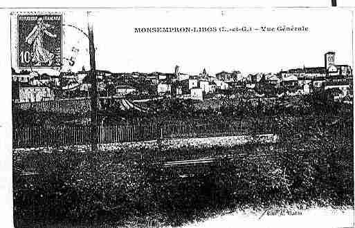 Ville de MONSEMPRONLIBOS Carte postale ancienne