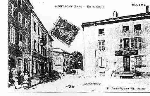 Ville de MONTAGNY Carte postale ancienne