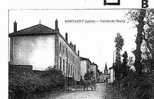 Ville de MONTAGNY Carte postale ancienne