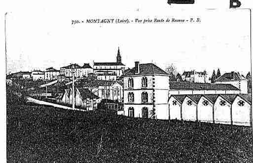 Ville de MONTAGNY Carte postale ancienne